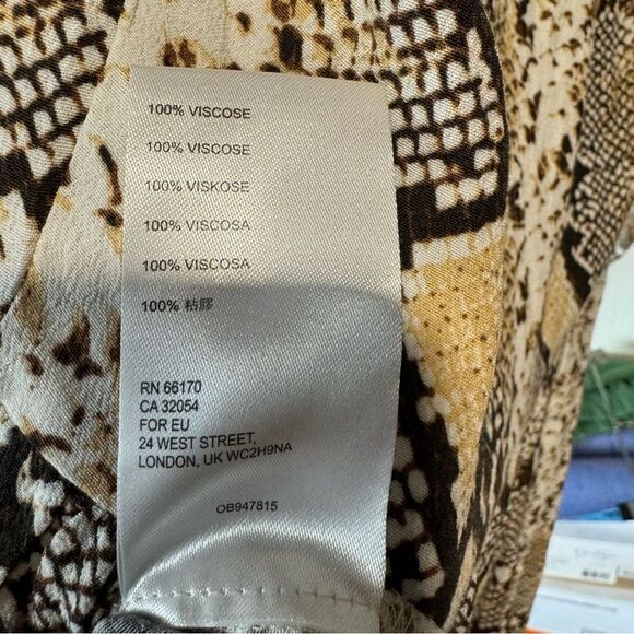 Anthropologie Maeve Juno Snake Python Print Tunic Dress - Picture 7 of 7